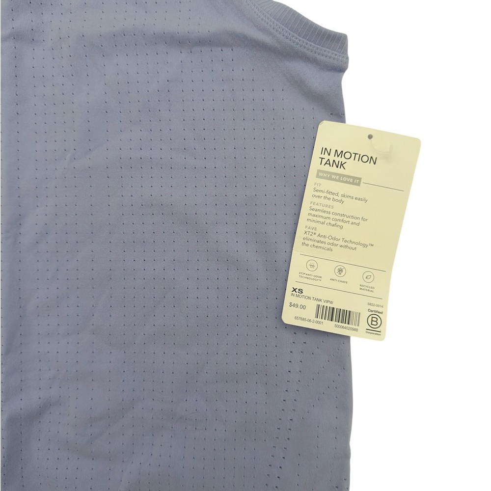 NWT Athleta Periwinkle Sleeveless Top - Picture 2 of 4
